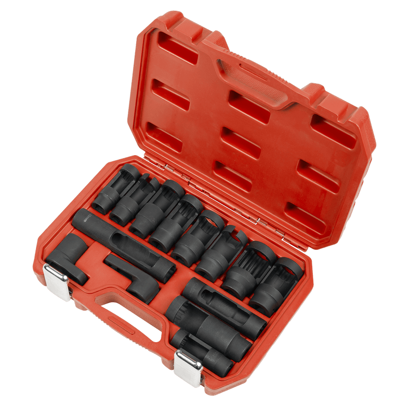 Sealey SX045 Oxygen & Diesel Injector Window Socket Set 1/2"Sq Drive 14pc - SX045 - Sealey Tools UK - Trade Counter Direct