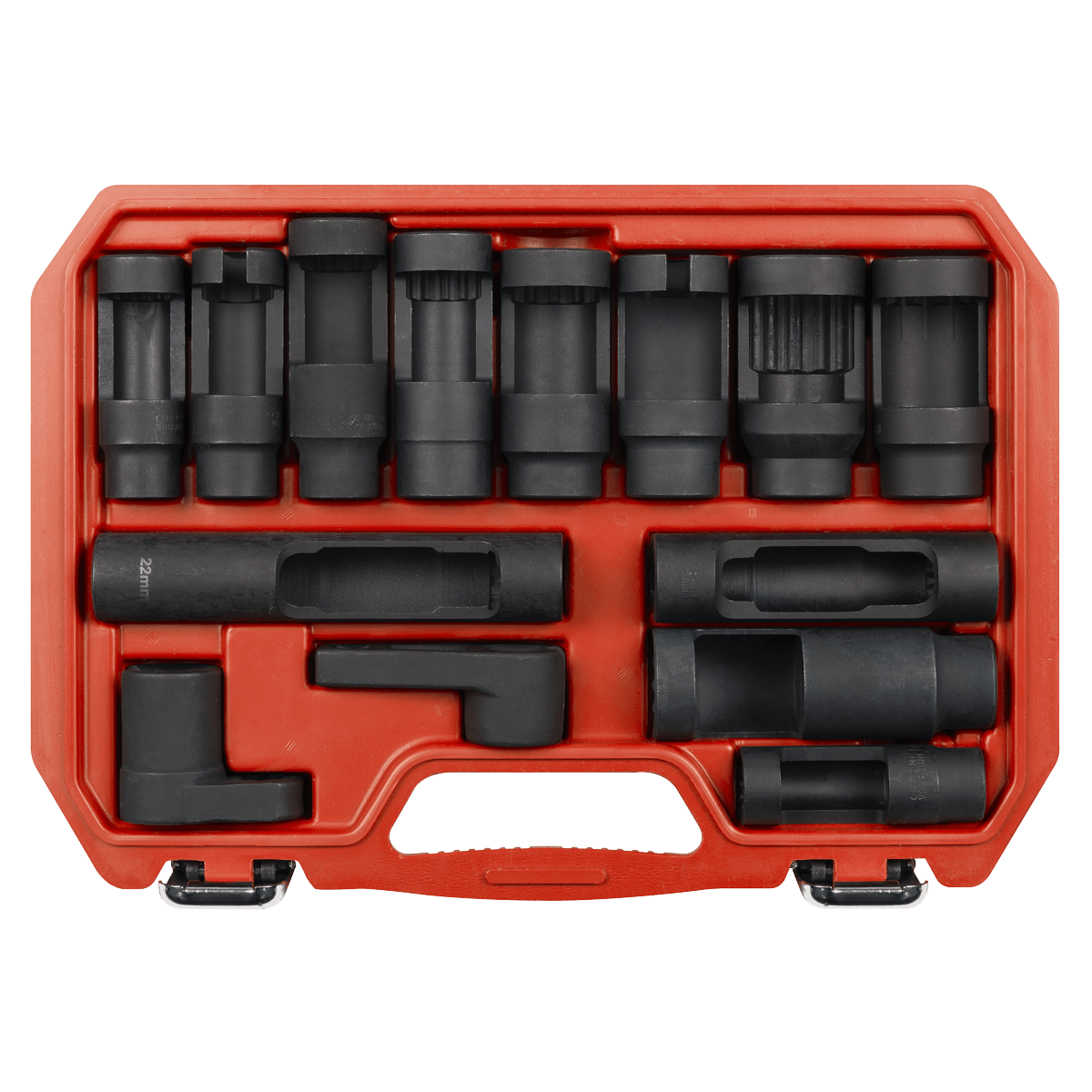 Sealey SX045 Oxygen & Diesel Injector Window Socket Set 1/2"Sq Drive 14pc - SX045 - Sealey Tools UK - Trade Counter Direct