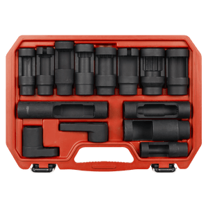 Sealey SX045 Oxygen & Diesel Injector Window Socket Set 1/2"Sq Drive 14pc - SX045 - Sealey Tools UK - Trade Counter Direct