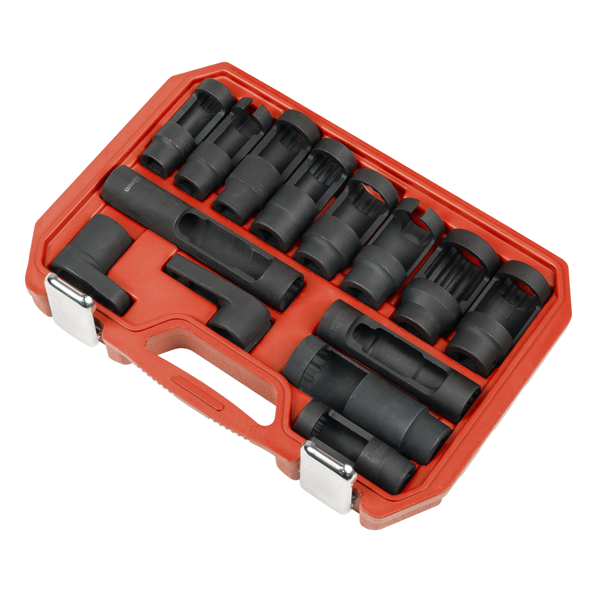 Sealey SX045 Oxygen & Diesel Injector Window Socket Set 1/2"Sq Drive 14pc - SX045 - Sealey Tools UK - Trade Counter Direct