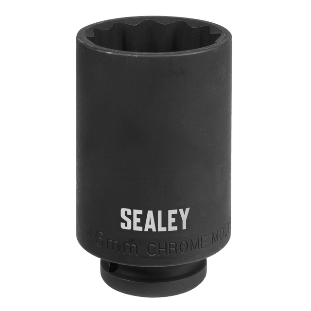 Sealey SX046 1/2"Sq Drive 46mm 12 - Point Impact Socket - SX046 - Sealey Tools UK - Trade Counter Direct