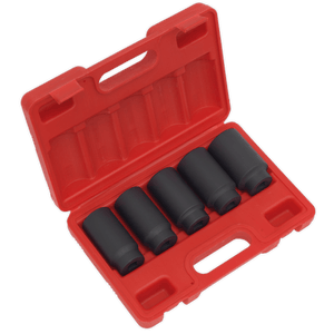 Sealey SX050 Impact Hub Nut Socket Set 1/2"Sq Drive 5pc - SX050 - Sealey Tools UK - Trade Counter Direct