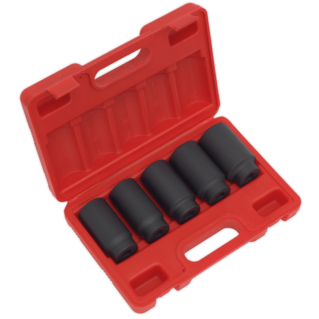 Sealey SX050 Impact Hub Nut Socket Set 1/2"Sq Drive 5pc - SX050 - Sealey Tools UK - Trade Counter Direct