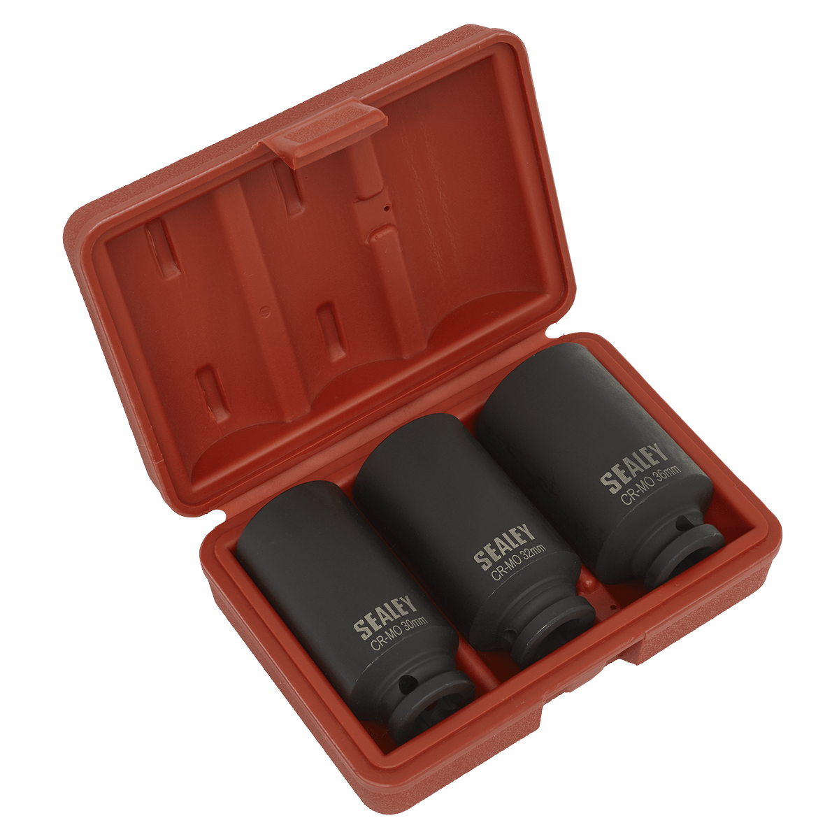 Sealey SX051 Impact Hub Nut Socket Set 1/2"Sq Drive 12-Point 3pc - SX051 - Sealey Tools UK - Trade Counter Direct