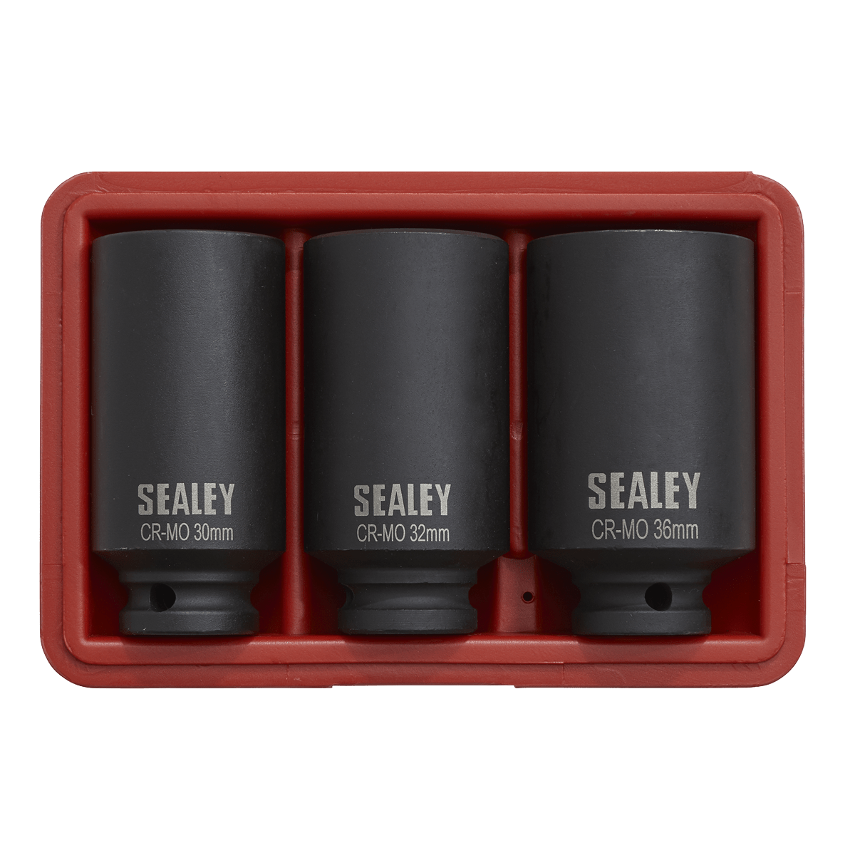 Sealey SX051 Impact Hub Nut Socket Set 1/2"Sq Drive 12-Point 3pc - SX051 - Sealey Tools UK - Trade Counter Direct