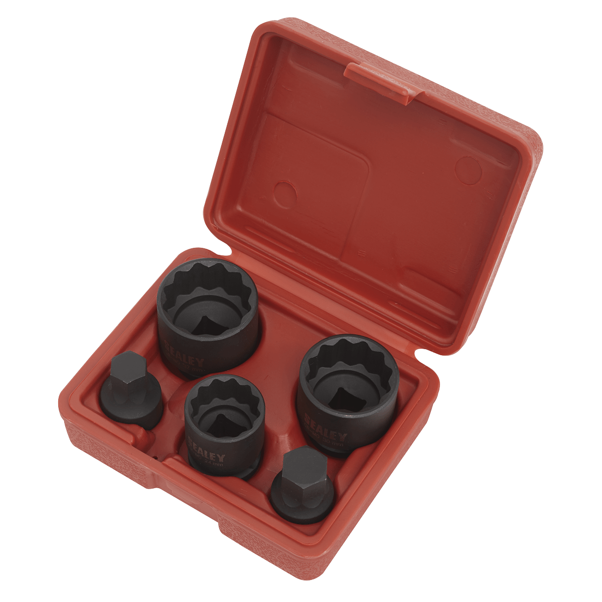 Sealey SX053 Impact Hub Socket & Socket Bit Set 1/2"Sq Drive 12-Point 5pc - SX053 - Sealey Tools UK - Trade Counter Direct
