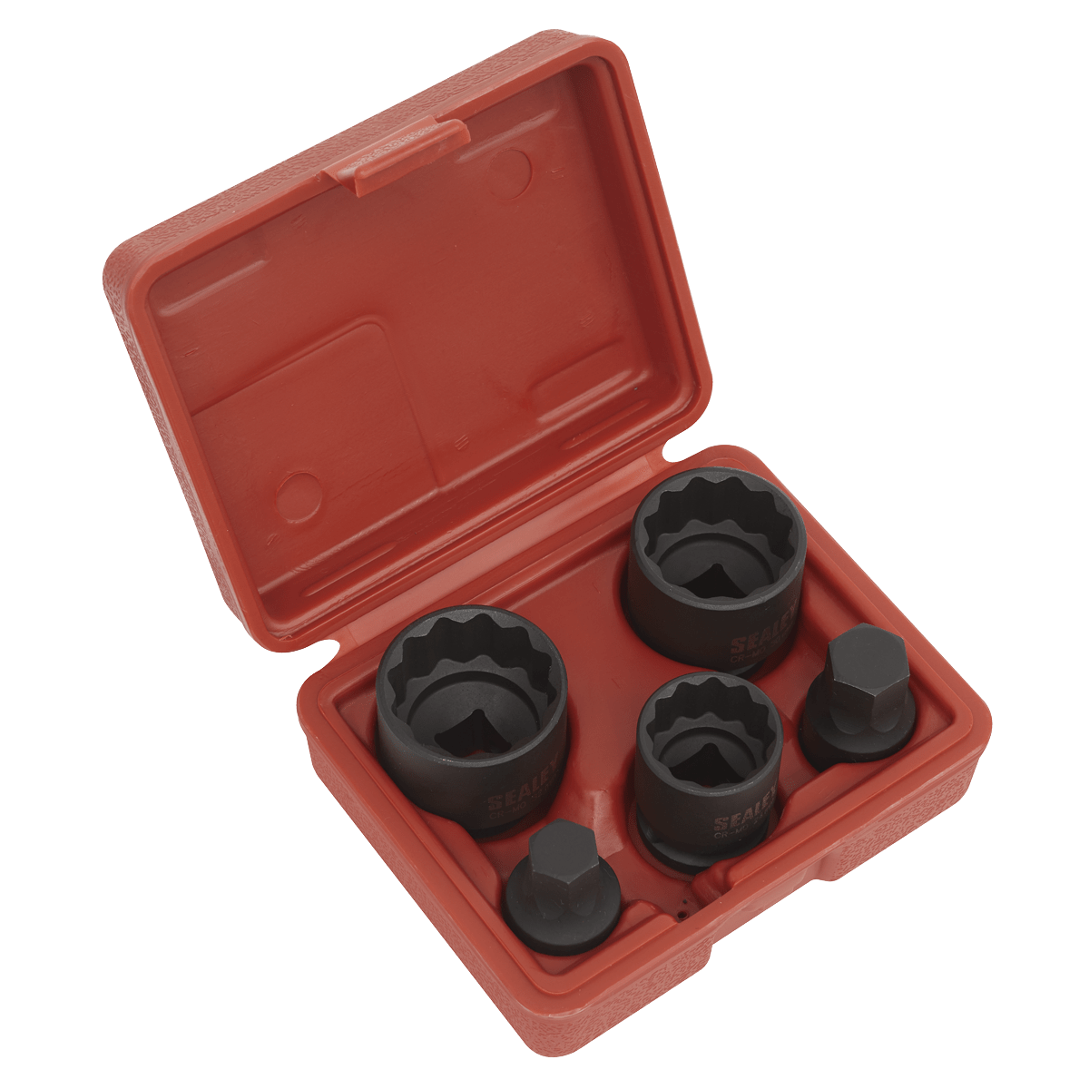 Sealey SX053 Impact Hub Socket & Socket Bit Set 1/2"Sq Drive 12-Point 5pc - SX053 - Sealey Tools UK - Trade Counter Direct