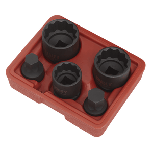 Sealey SX053 Impact Hub Socket & Socket Bit Set 1/2"Sq Drive 12-Point 5pc - SX053 - Sealey Tools UK - Trade Counter Direct