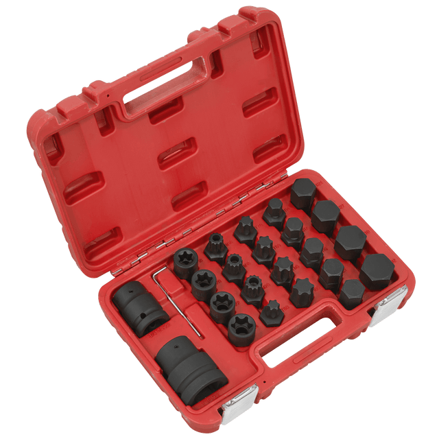 Sealey SX054 Impact Socket & Bit Set, 3/4"Sq & 1"Sq Drive 23pc - SX054 - Sealey Tools UK - Trade Counter Direct