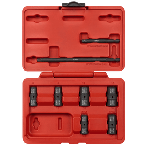Sealey SX08 Flip Socket Set 1/4"Sq Drive 12-Point 8pc - SX08 - Sealey Tools UK - Trade Counter Direct