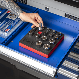 Sealey SX096 TRX-P* EPR Socket Set 1/4", 3/8" & 1/2"Sq Drive 16pc - SX096 - Sealey Tools UK - Trade Counter Direct