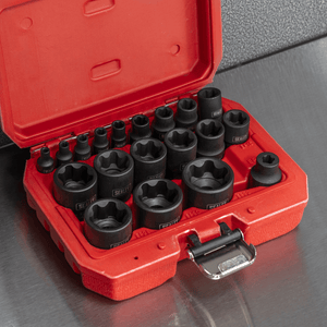 Sealey SX097 External TRX-P* Socket Set 19pc - SX097 - Sealey Tools UK - Trade Counter Direct