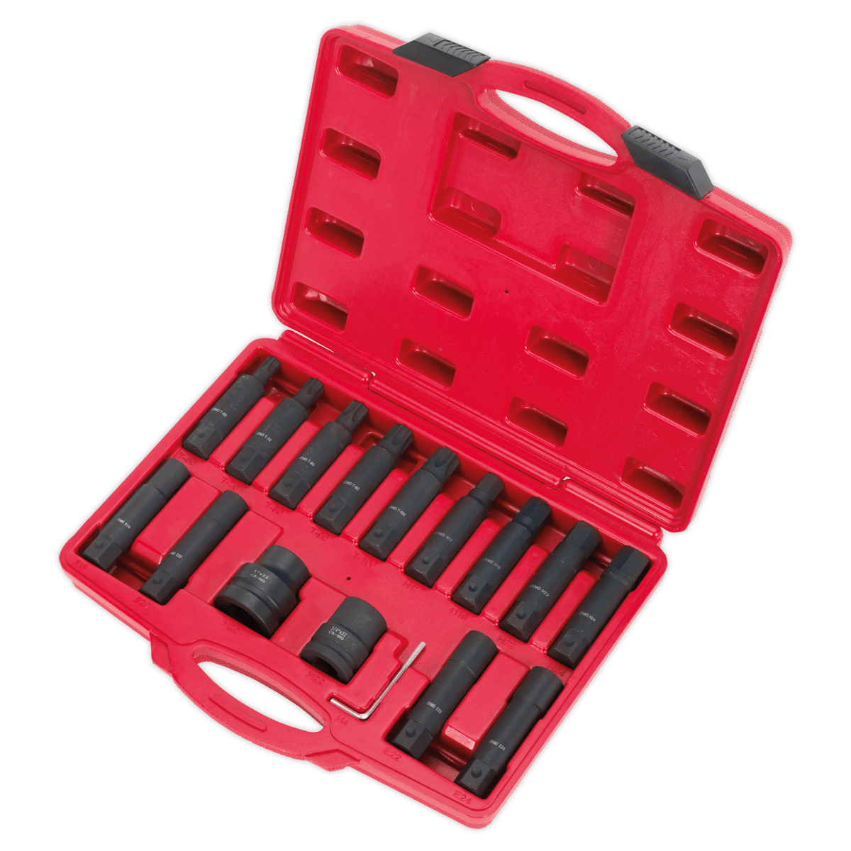Sealey SX098 Impact Hex, TRX-Star* & TRX-Star* Female Socket Bit Set 3/4" & 1"Sq Drive 16pc - SX098 - Sealey Tools UK - Trade Counter Direct