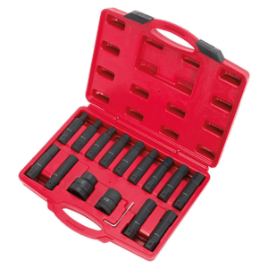 Sealey SX098 Impact Hex, TRX-Star* & TRX-Star* Female Socket Bit Set 3/4" & 1"Sq Drive 16pc - SX098 - Sealey Tools UK - Trade Counter Direct