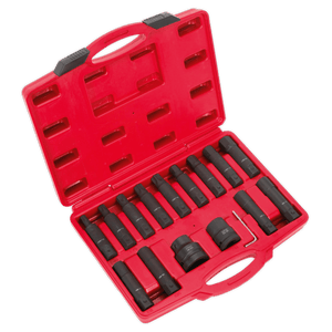 Sealey SX098 Impact Hex, TRX-Star* & TRX-Star* Female Socket Bit Set 3/4" & 1"Sq Drive 16pc - SX098 - Sealey Tools UK - Trade Counter Direct