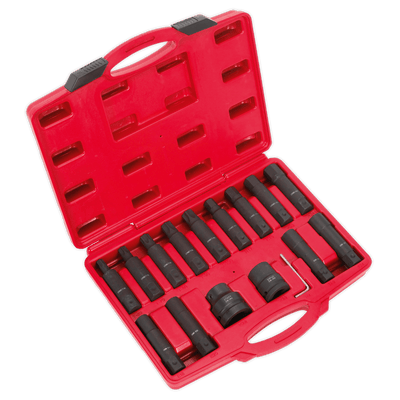 Sealey SX098 Impact Hex, TRX-Star* & TRX-Star* Female Socket Bit Set 3/4" & 1"Sq Drive 16pc - SX098 - Sealey Tools UK - Trade Counter Direct