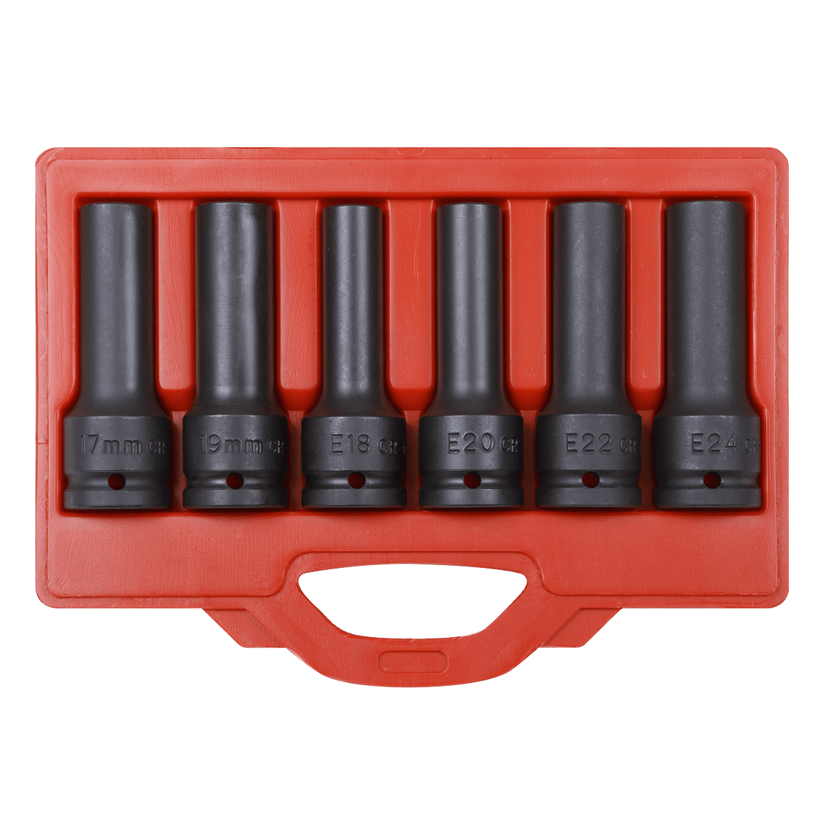Sealey SX099 Impact & TRX-Star* Female Deep Socket Set 3/4"Sq Drive 12-Point 6pc - SX099 - Sealey Tools UK - Trade Counter Direct