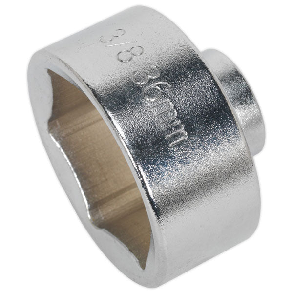 Sealey SX114 Low Profile Oil Filter Socket 36mm 3/8in Sq Drive - Engine - SLY-10718 - Sealey Tools UK - Trade Counter Direct