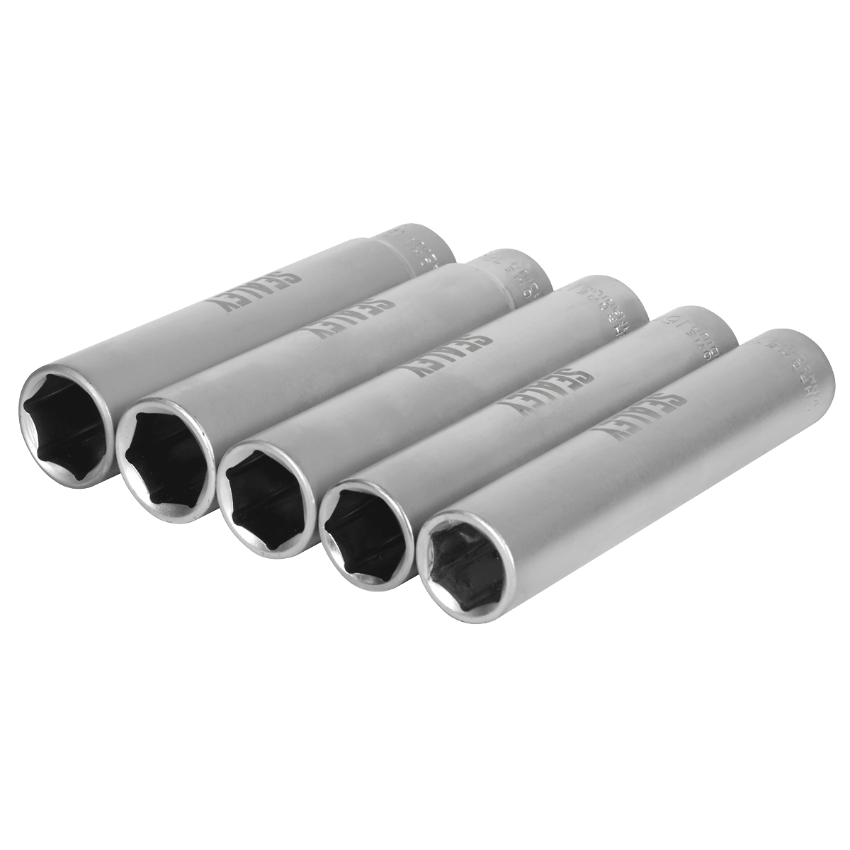 Sealey SX1519 Extra-Deep Socket Set 1/2”Sq Drive 5pc - SX1519 - Sealey Tools UK - Trade Counter Direct