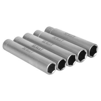 Sealey SX1519 Extra-Deep Socket Set 1/2”Sq Drive 5pc - SX1519 - Sealey Tools UK - Trade Counter Direct