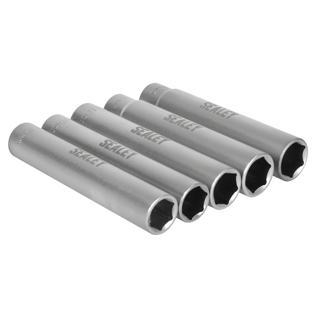 Sealey SX1519 Extra-Deep Socket Set 1/2”Sq Drive 5pc - SX1519 - Sealey Tools UK - Trade Counter Direct