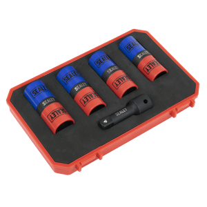 Sealey SX1820S Double Ended Alloy Wheel Impact Socket Set 1/2"Sq Drive 5pc - SX1820S - Sealey Tools UK - Trade Counter Direct
