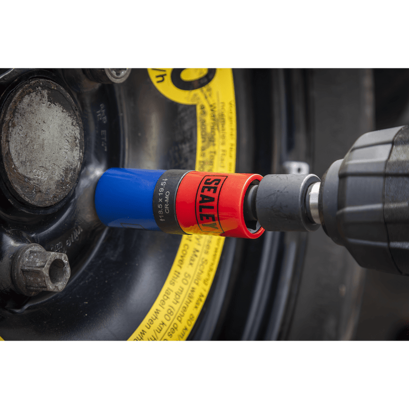 Sealey SX1820S Double Ended Alloy Wheel Impact Socket Set 1/2"Sq Drive 5pc - SX1820S - Sealey Tools UK - Trade Counter Direct