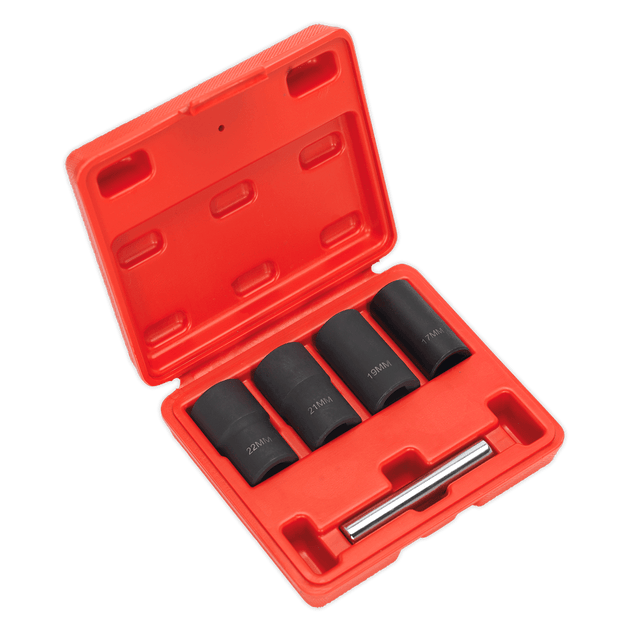 Sealey SX201 Locking Wheel Nut Removal Set 1/2"Sq Drive 5pc - SX201 - Sealey Tools UK - Trade Counter Direct