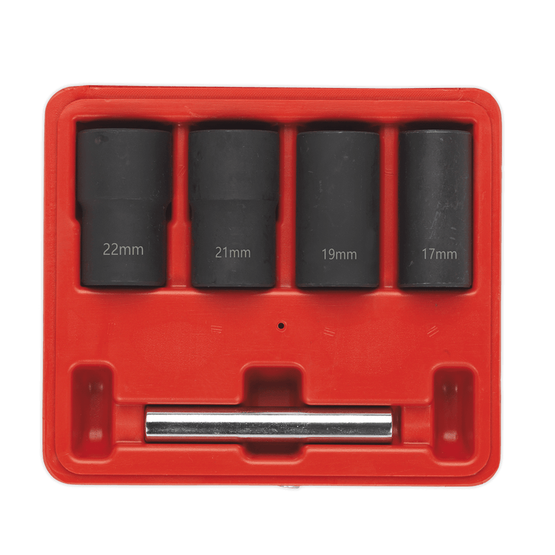 Sealey SX201 Locking Wheel Nut Removal Set 1/2"Sq Drive 5pc - SX201 - Sealey Tools UK - Trade Counter Direct