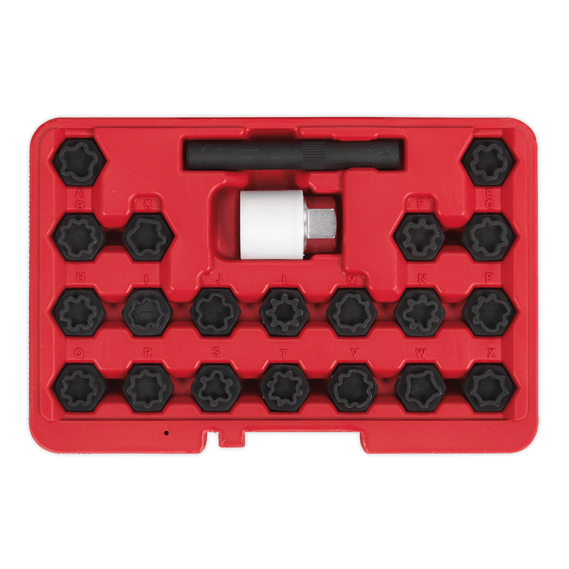 Sealey SX206 Locking Wheel Nut Key Set for Audi 22pc - SX206 - Sealey Tools UK - Trade Counter Direct