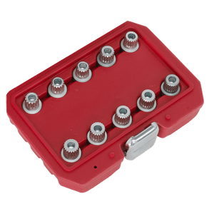Sealey SX208 Locking Wheel Nut Key Set for BMW & Mini 10pc - SX208 - Sealey Tools UK - Trade Counter Direct