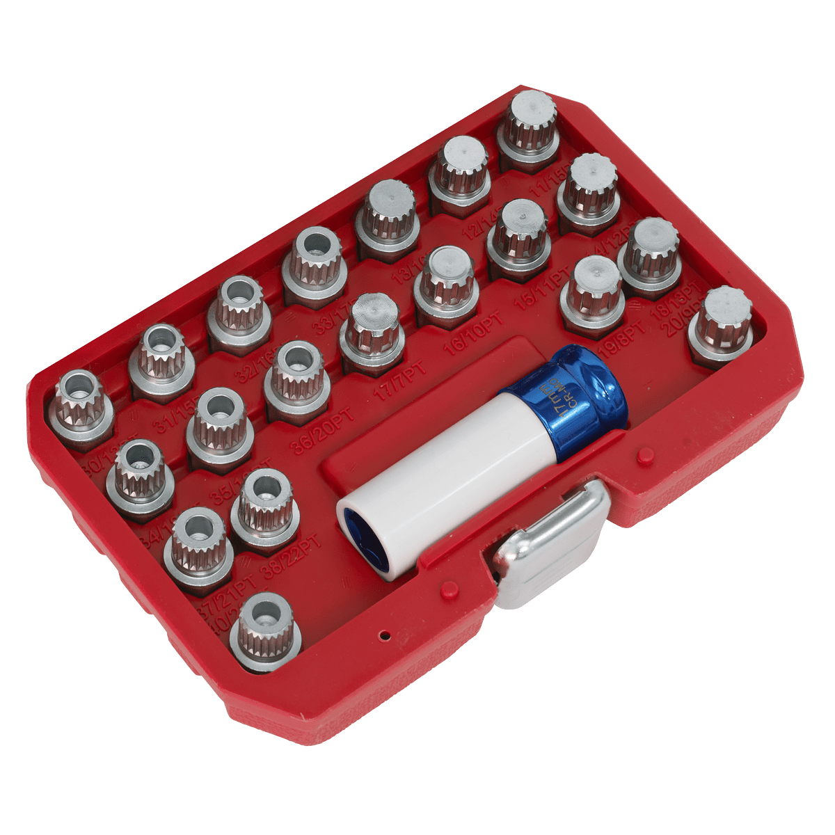 Sealey SX209 Locking Wheel Nut Key Set for BMW & Mini 21pc - SX209 - Sealey Tools UK - Trade Counter Direct