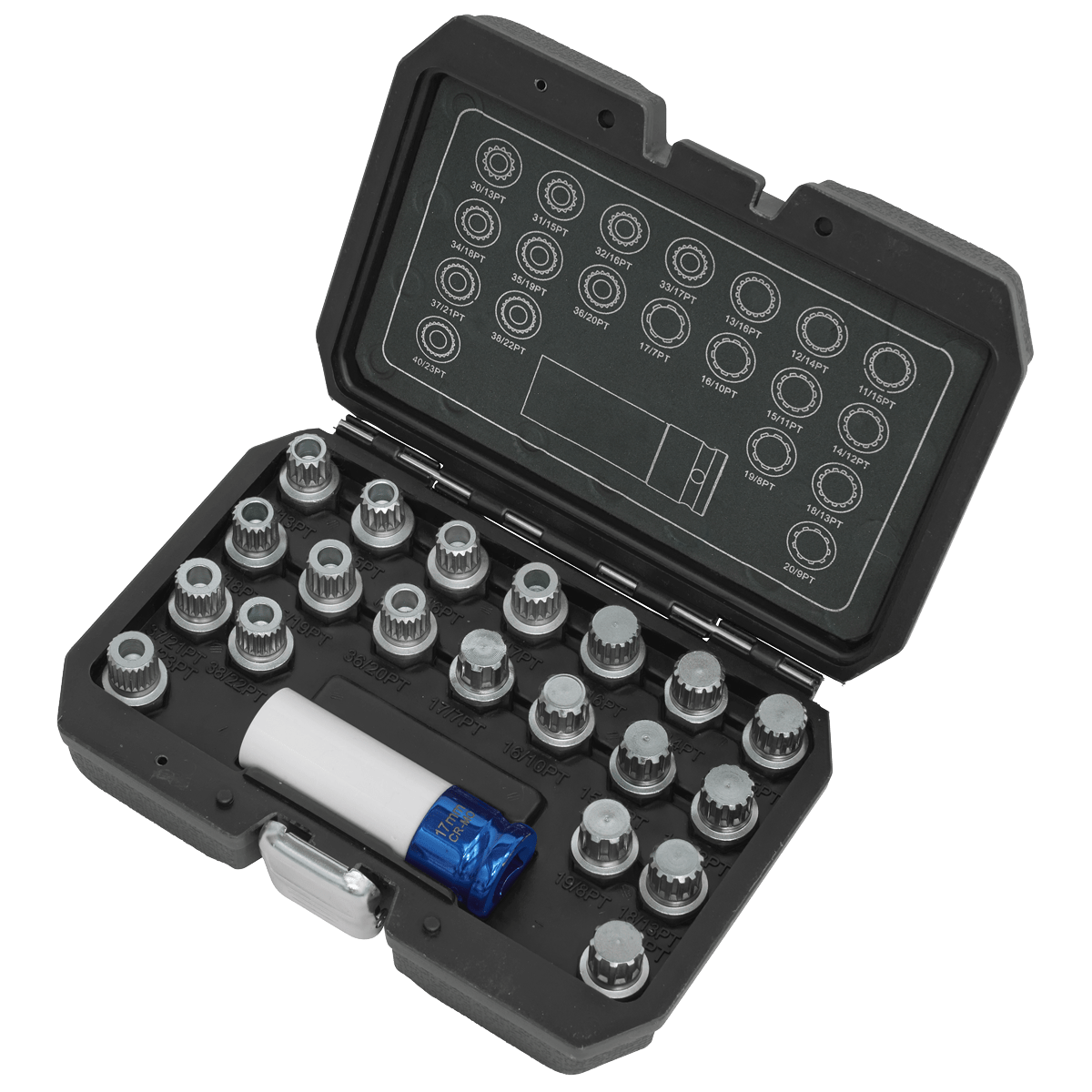Sealey SX209 Locking Wheel Nut Key Set for BMW & Mini 21pc - SX209 - Sealey Tools UK - Trade Counter Direct