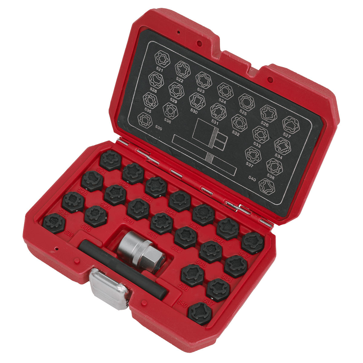 Sealey SX220 Locking Wheel Nut Key Set for VAG 22pc - SX220 - Sealey Tools UK - Trade Counter Direct