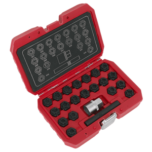 Sealey SX220 Locking Wheel Nut Key Set for VAG 22pc - SX220 - Sealey Tools UK - Trade Counter Direct