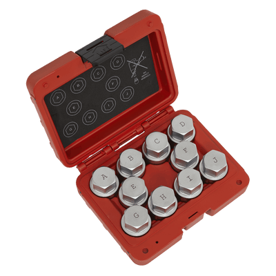 Sealey SX222 Locking Wheel Nut Key Set 10pc - Land Rover - SX222 - Sealey Tools UK - Trade Counter Direct