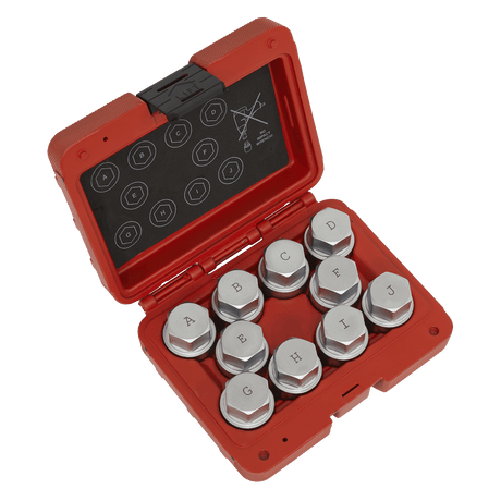 Sealey SX222 Locking Wheel Nut Key Set 10pc - Land Rover - SX222 - Sealey Tools UK - Trade Counter Direct