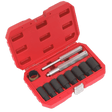 Sealey SX272 Locking Wheel Nut Removal Set 10pc - SX272 - Sealey Tools UK - Trade Counter Direct