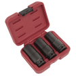 Sealey SX319 Deep-Weighted Impact Socket Set 1/2"Sq Drive 3pc - SX319 - Sealey Tools UK - Trade Counter Direct