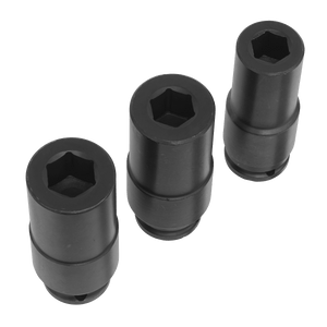 Sealey SX319 Deep-Weighted Impact Socket Set 1/2"Sq Drive 3pc - SX319 - Sealey Tools UK - Trade Counter Direct