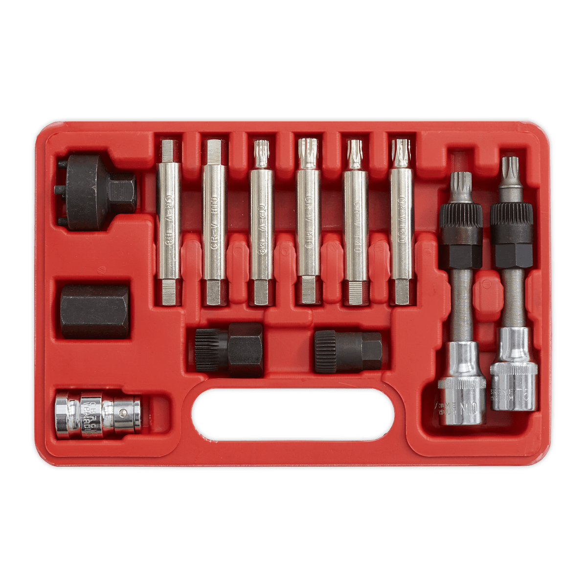 Sealey SX401 Alternator Freewheel Removal Set 13pc - SX401 - Sealey Tools UK - Trade Counter Direct