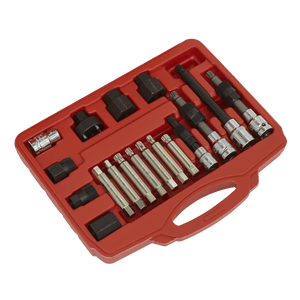 Sealey SX402 Alternator Freewheel Pulley Removal Set 18pc - SX402 - Sealey Tools UK - Trade Counter Direct