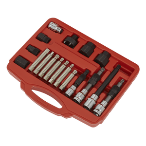 Sealey SX402 Alternator Freewheel Pulley Removal Set 18pc - SX402 - Sealey Tools UK - Trade Counter Direct