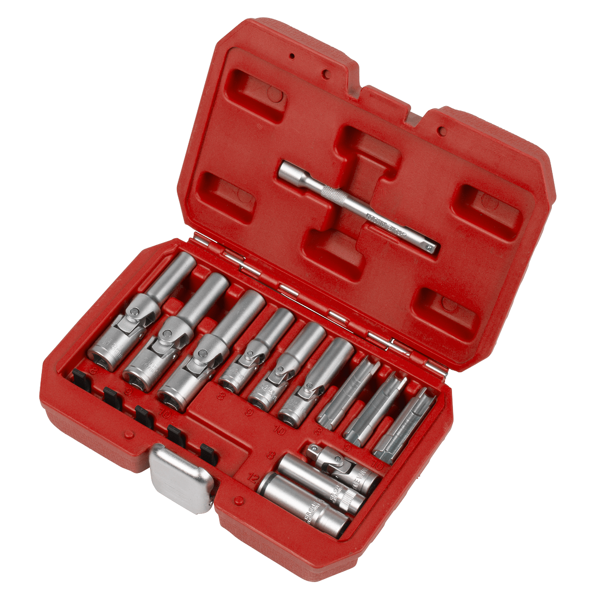 Sealey SX4031 Glow Plug Socket Set 18pc 1/4"Sq & 3/8"Sq Drive - SX4031 - Sealey Tools UK - Trade Counter Direct
