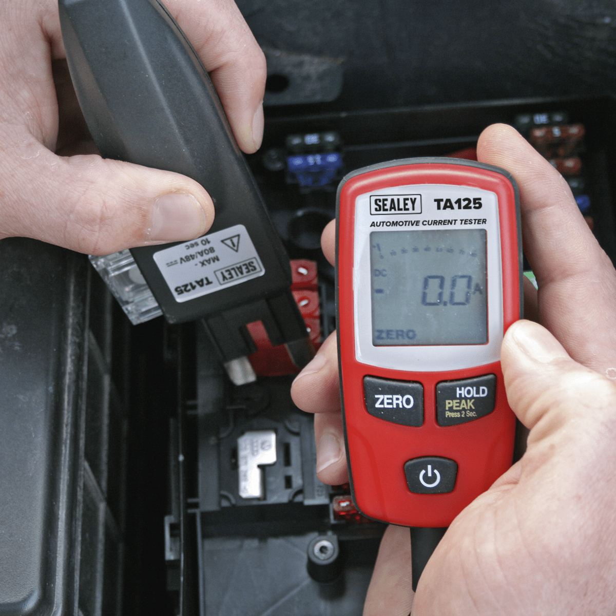 Sealey TA125 Automotive Current Tester Mini, Standard & Maxi Blade Fuses 80A - TA125 - Sealey Tools UK - Trade Counter Direct