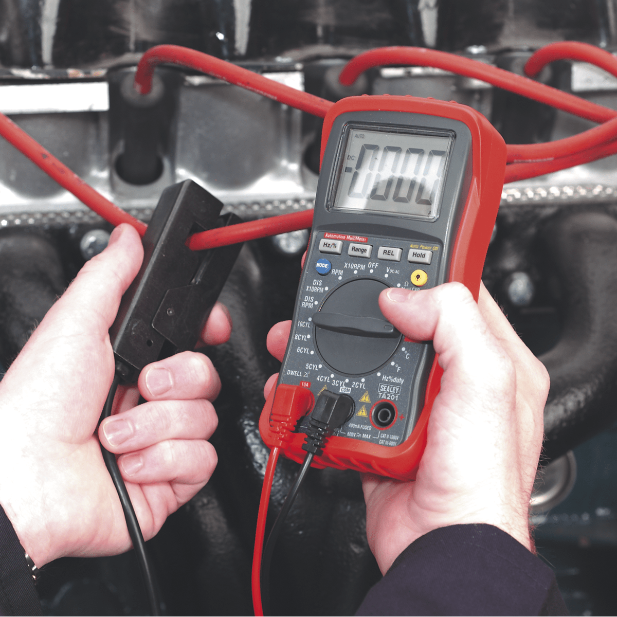 Sealey TA201 13-Function Digital Automotive Multimeter with Inductive Coupler - TA201 - Sealey Tools UK - Trade Counter Direct