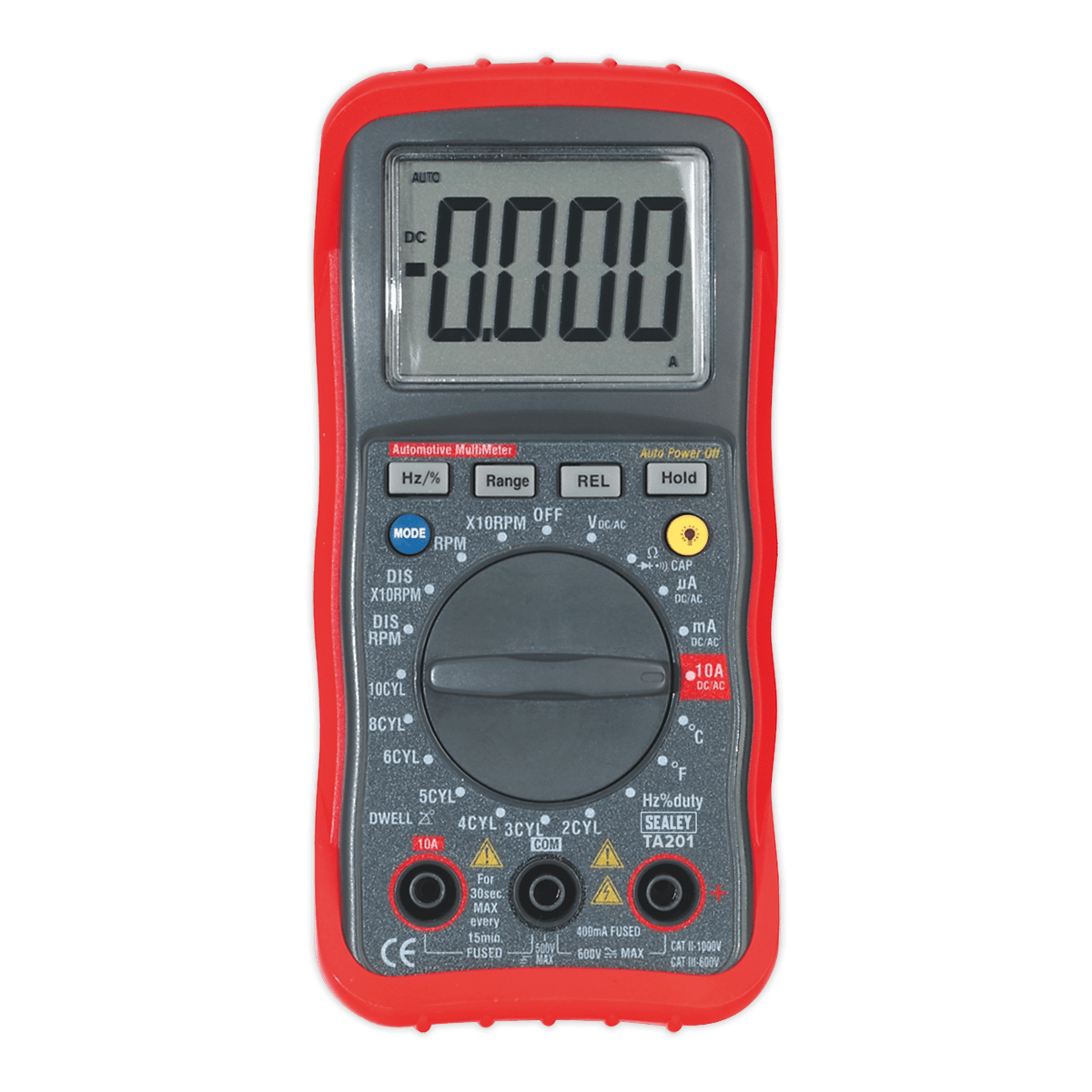 Sealey TA201 13-Function Digital Automotive Multimeter with Inductive Coupler - TA201 - Sealey Tools UK - Trade Counter Direct