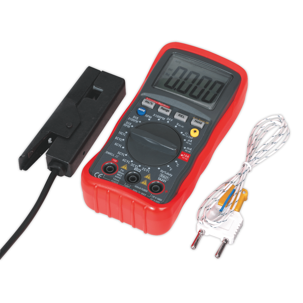 Sealey TA201 13-Function Digital Automotive Multimeter with Inductive Coupler - TA201 - Sealey Tools UK - Trade Counter Direct