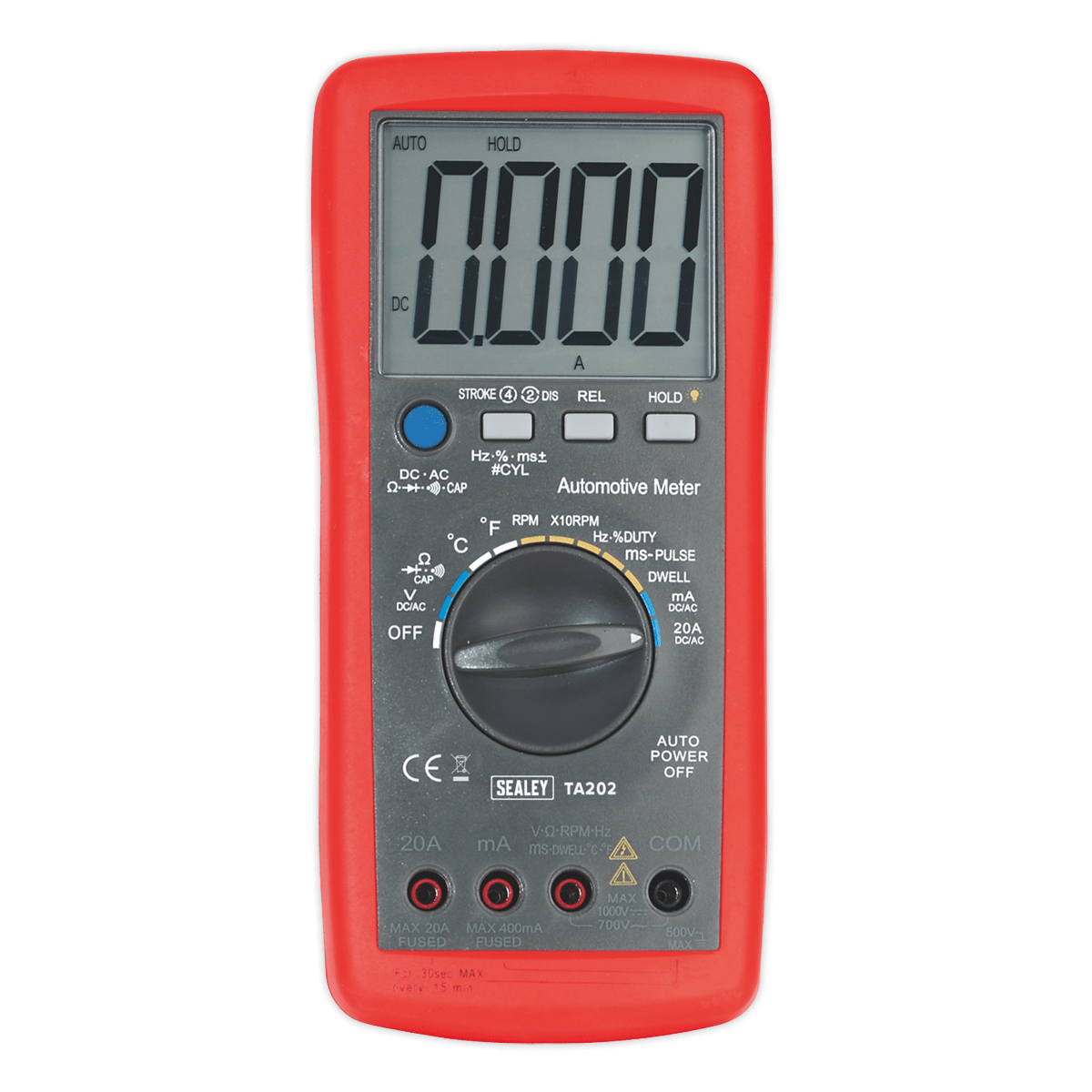 Sealey TA202 14-Function Digital Automotive Multimeter with Inductive Coupler - TA202 - Sealey Tools UK - Trade Counter Direct