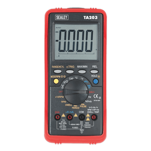 Sealey TA203 15-Function Digital Automotive Multimeter with Bar Graph/PC Link - TA203 - Sealey Tools UK - Trade Counter Direct